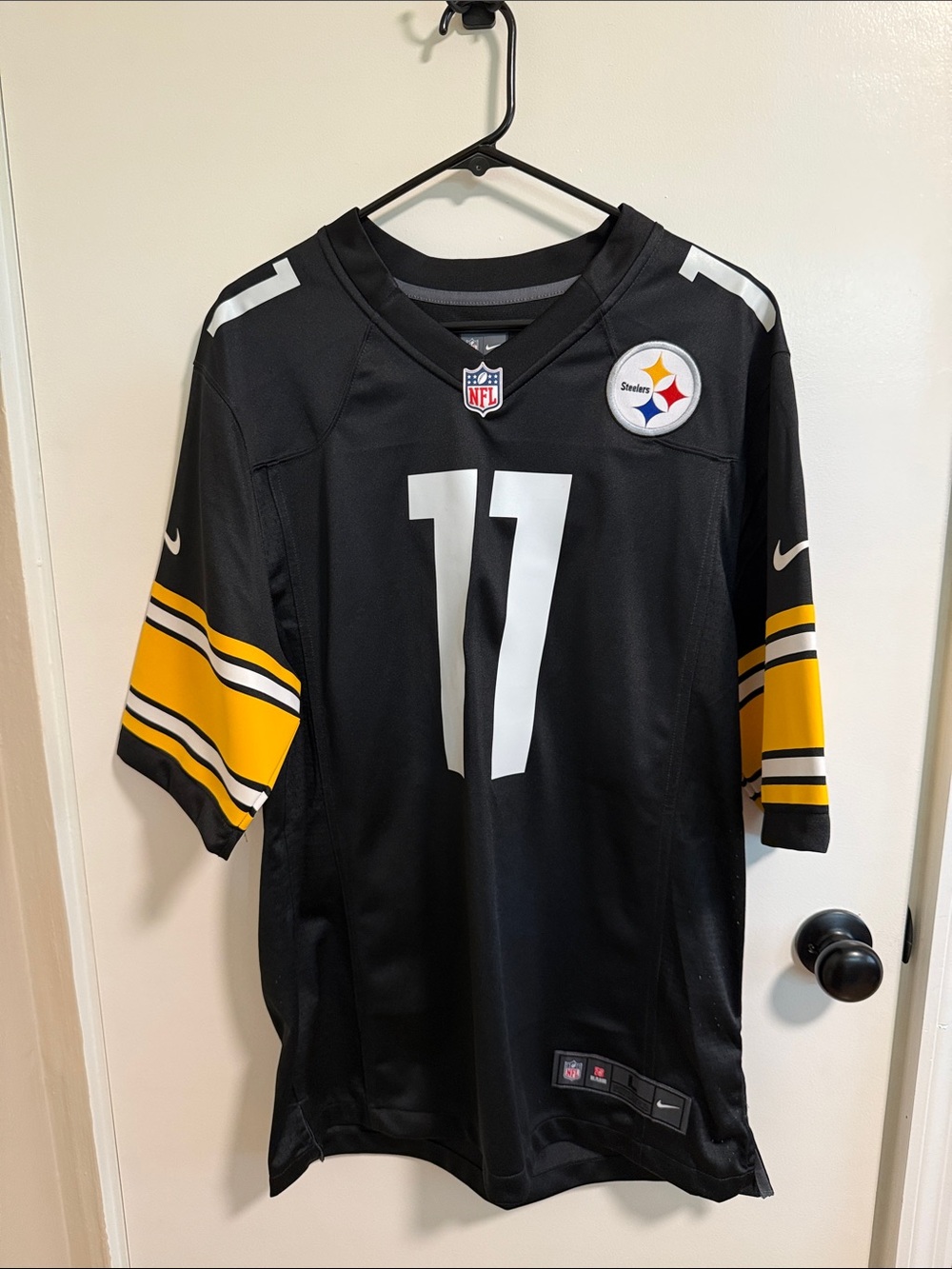 Nike Pittsburgh Steelers #11 Claypool Black Football Jersey